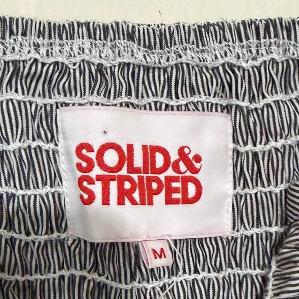 Solid & Striped Smocked Poplin Dress SIZE MEDIUM
